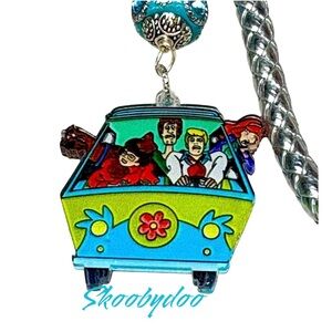 Skoobie doo Boogie Van/Volkswagen camper key chain/hippie-TV cartoon series